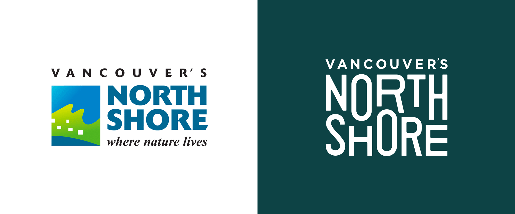 Vancouvers North Shore Logo Before After